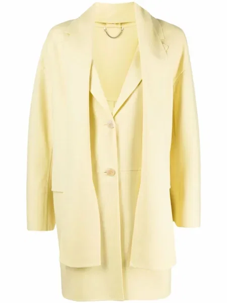 Sacou Ferragamo de lână galben