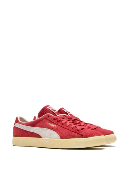 Sneakerși Puma Suede din piele de căprioară roșu