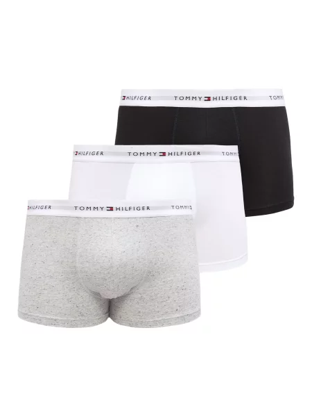 Tommy Hilfiger Underwear Boksarice siva / črna bela