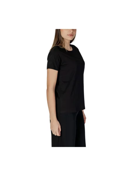 T-shirt z czystej bawełny Armani Exchange czarna