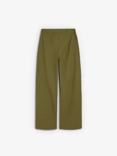 Scalpers Pantaloni cu dungă verde