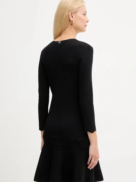 Платье мини Twinset клеш черное