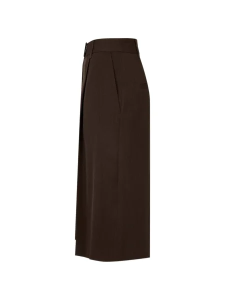 Pantaloni Tomboy cu dungi maro