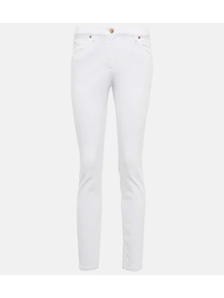 Blugi Brunello Cucinelli alb