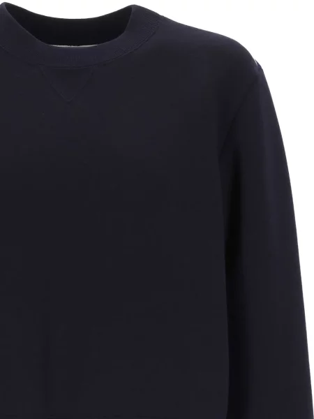 Pulover Sacai cu dungi plisat albastru