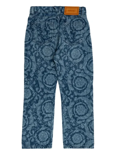 Jeansy skinny dziecięce Versace niebieskie