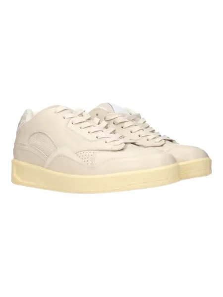Sneakersy Jil Sander skórzane beżowe