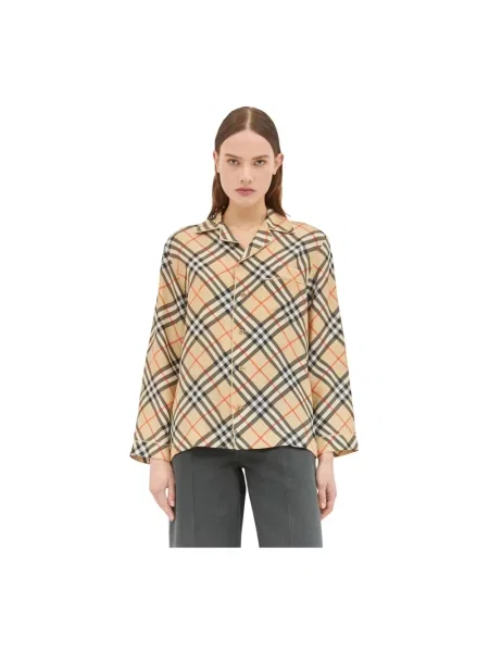 Koszula Burberry beżowa