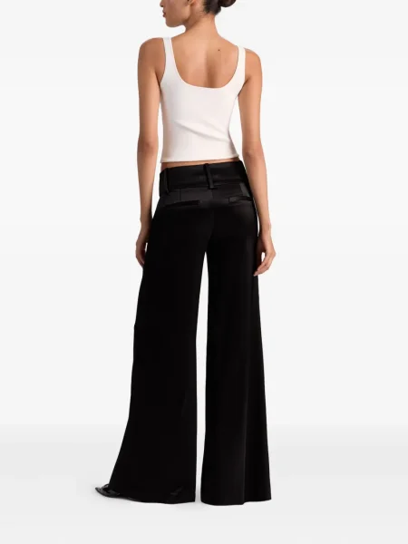Spodnie Alice + Olivia z niską talią czarne