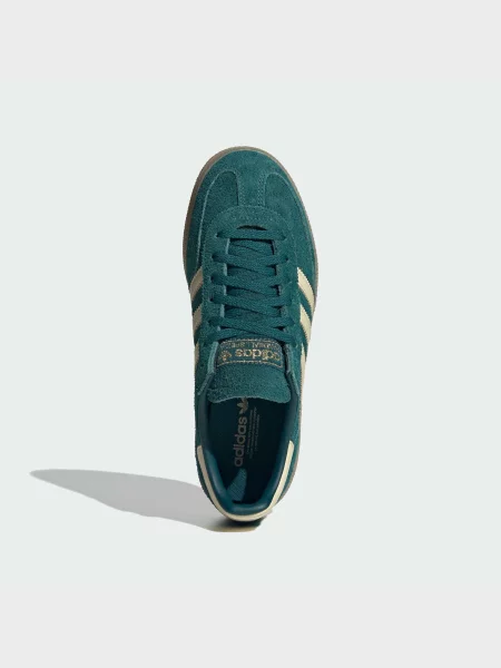 Кожаные кеды Adidas зеленые