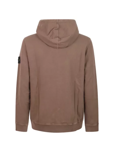 Hanorac cu glugă Stone Island cu strasuri maro