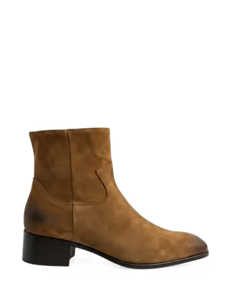 Botine Sangue din piele de căprioară maro