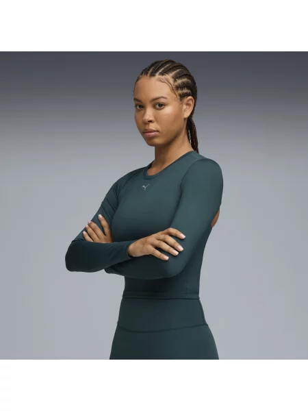 PUMA koszulka treningowa TERRAINS z długim rękawem Odzież XXS zielony
