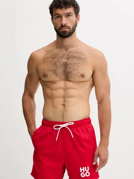 Kopalne kratke hlače HUGO rdeča