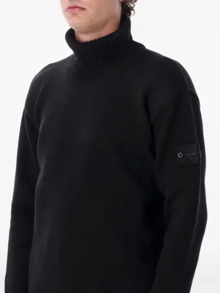 Pulover Stone Island cu strasuri negru