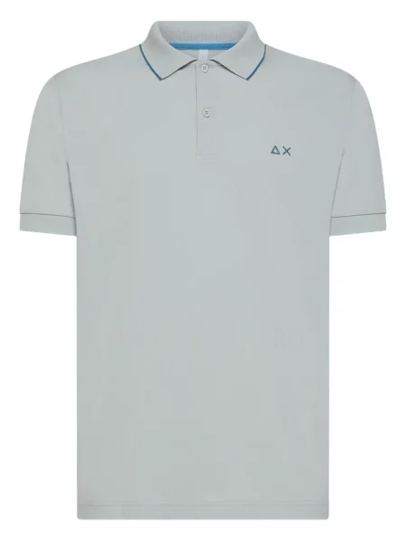 Polo Sun68 cu broderie gri
