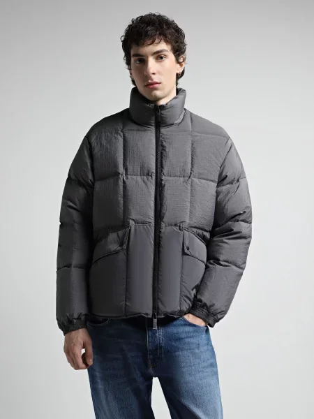Пуховик Armani Exchange сірий