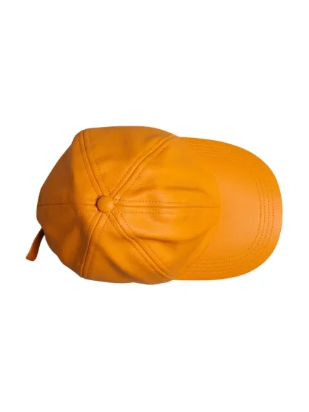 Czapka z daszkiem Dolce And Gabbana z logo pomarańczowa