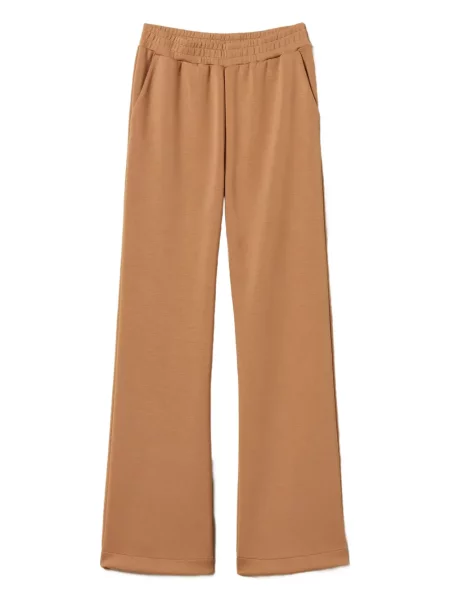 Pantaloni Twinset cu buzunare oblice maro