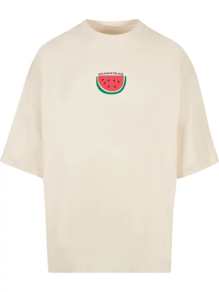 Merchcode Póló Summer Summertime világos / zöld / piros bézs
