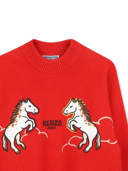 Top dziecięcy Kenzo czerwony
