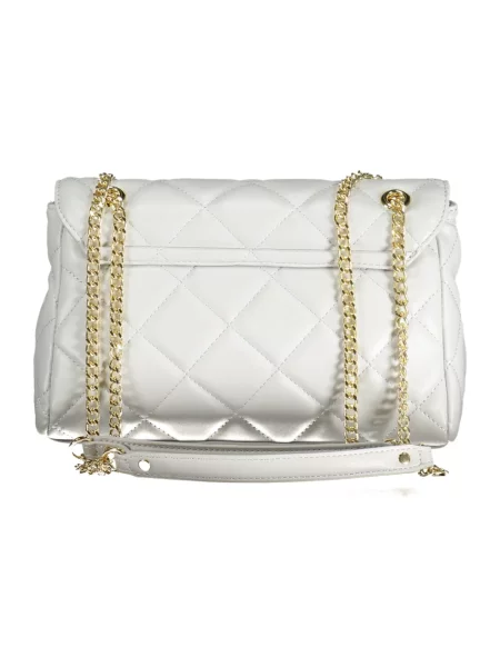 Torebka skórzana Valentino skórzana biała