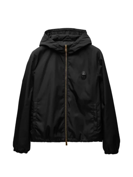 Geacă Versace din țesătură twill negru