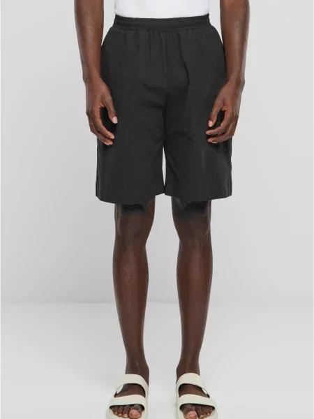 Pantaloni scurți Urban Classics din crep negru