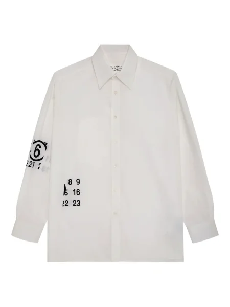 Cămașă Mm6 Maison Margiela lungă alb