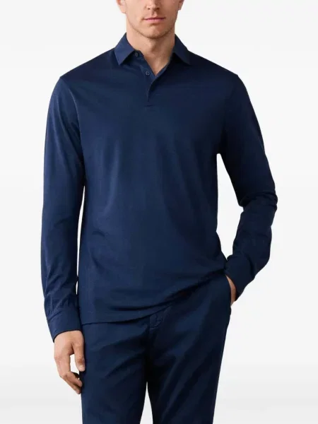 Lung tricou polo Hackett London verde