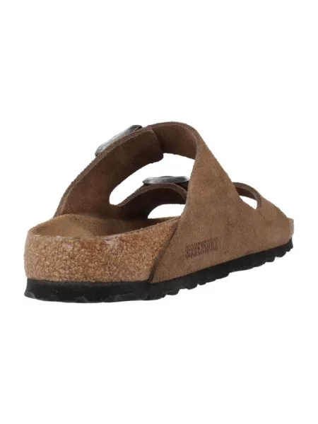 Semišové sandále Birkenstock hnedá