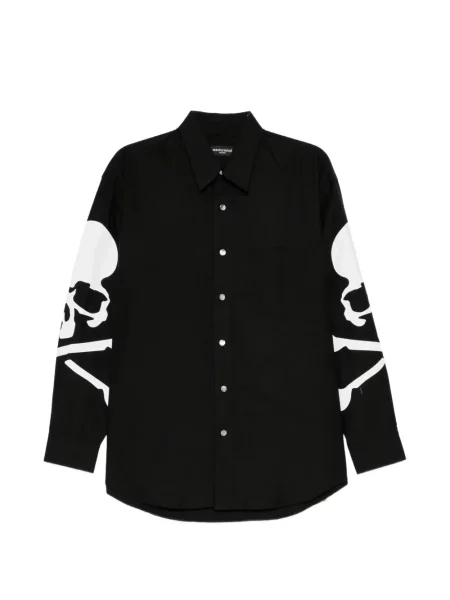Cămașă Mastermind Japan din țesătură twill negru