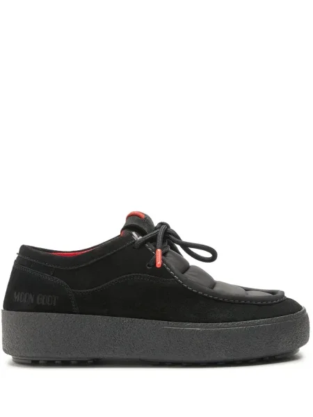 Botine Moon Boot din piele de căprioară negru