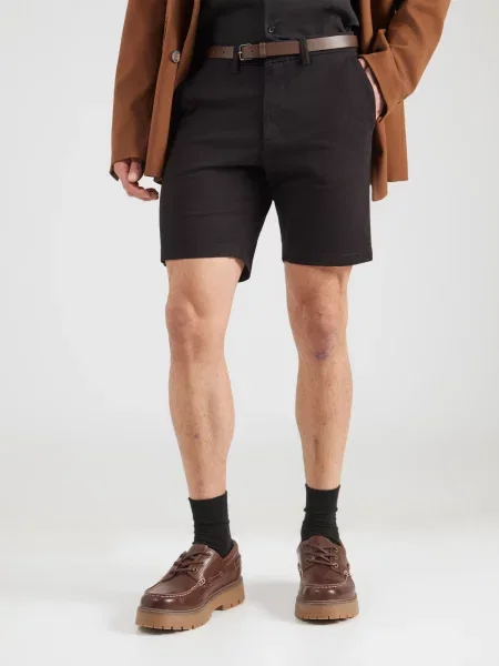 JACK & JONES Chino hlače JPSTADAM temno rjava črna