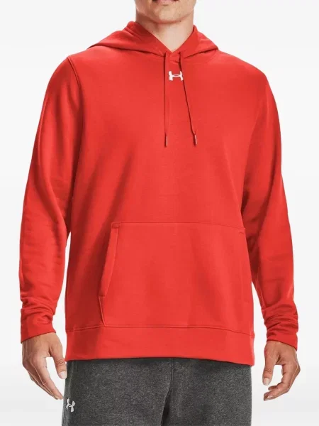 Hanorac cu glugă Under Armour din fleece portocaliu