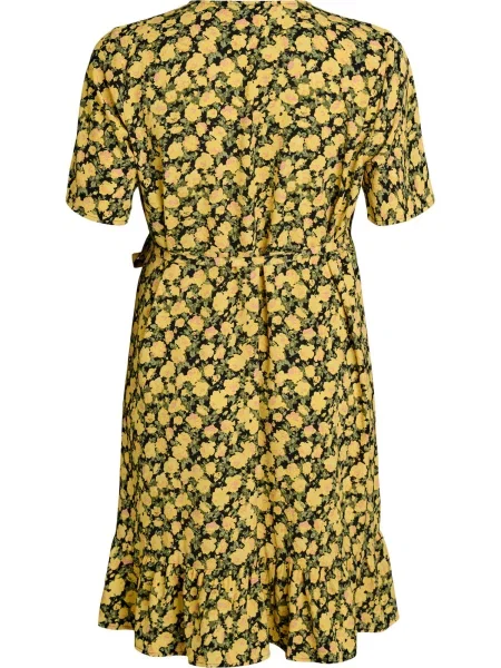 Zizzi Rochie Caanni galben pastel / verde negru