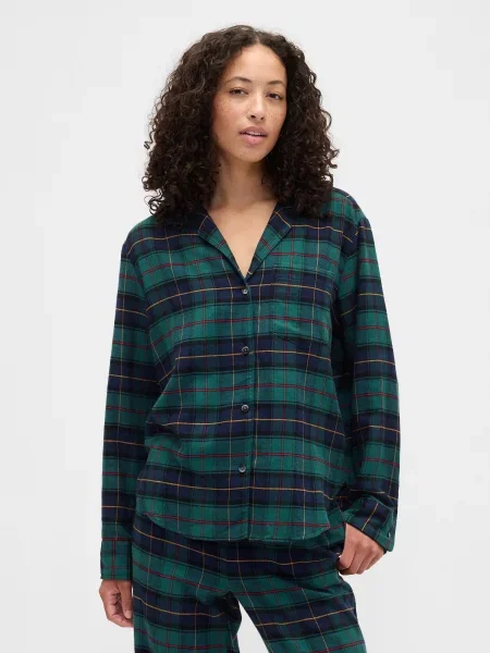 Koszula Gap flanelowa niebieska