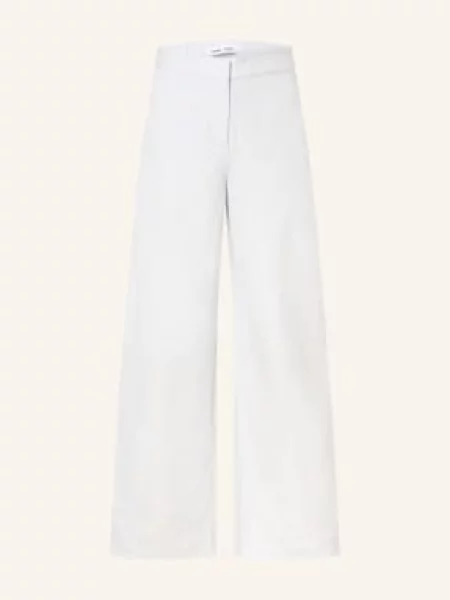 Samsøe Samsøe Dżinsy Z Szerokimi Nogawkami Saroko Z Lnem blau