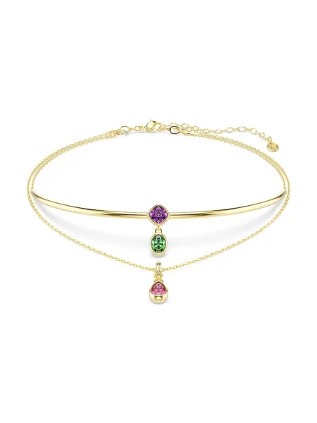 Swarovski lănțișor cu pandantiv pentru femei placat cu aur zirconiu cubic IMBER