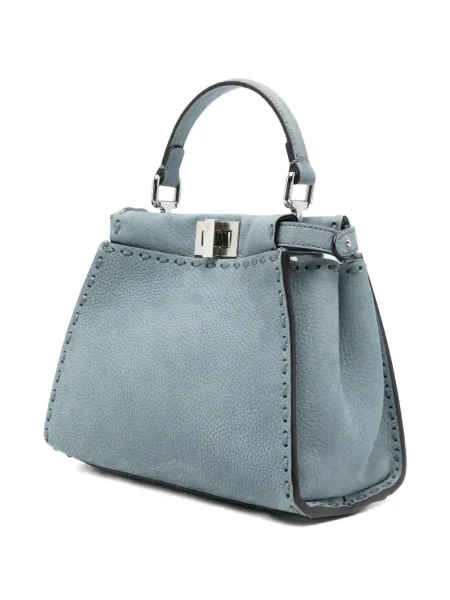 Geantă Fendi Peekaboo albastru