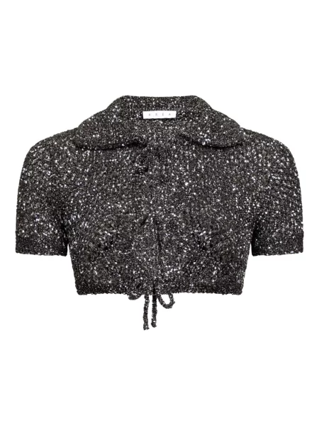 Cardigan Area cu paiete negru