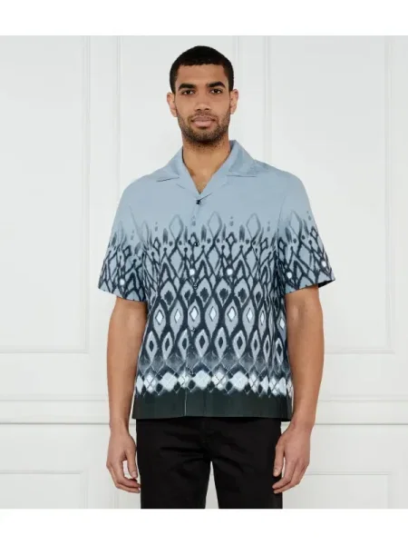 HUGO Cămașă Espino | Oversize fit albastru