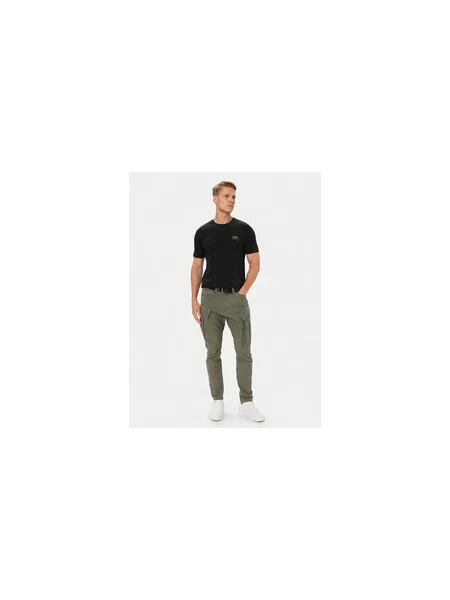 Alpha Industries Marškinėliai Backprint Regular Fit juoda