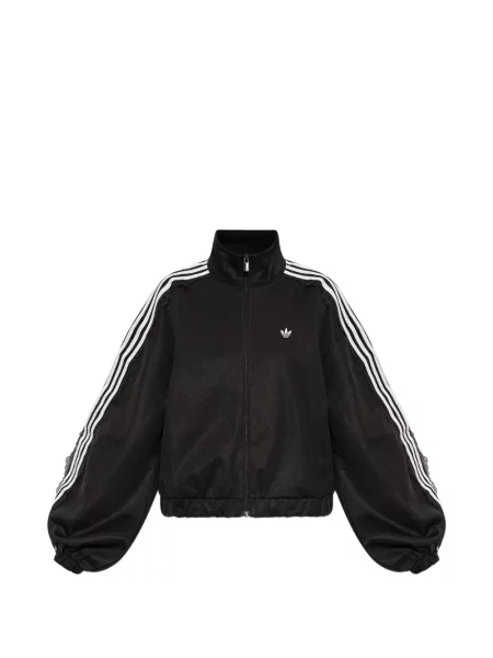 Prugasta tenis majica Adidas s čipkom crvena