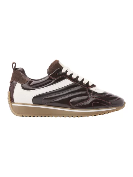 Sneakersy Via Vai skórzane brązowe