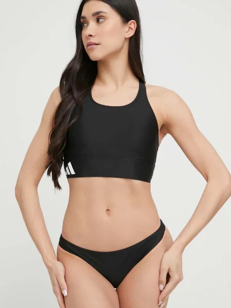 Dvoudílné plavky adidas Performance mírně vyztužený košík černá