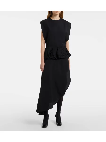 Rochie midi Alaïa până la genunchi de costum negru