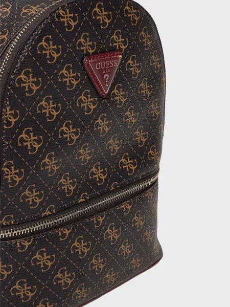Рюкзак Guess с принтом коричневый