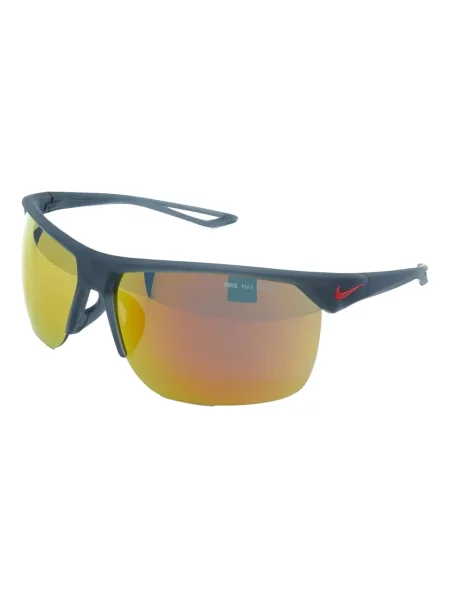 Ochelari de soare Nike cu cordon din jerseu cu imprimeu abstract gri
