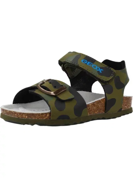 Sandały GEOX B SANDAL CHALKI BOY zielony
